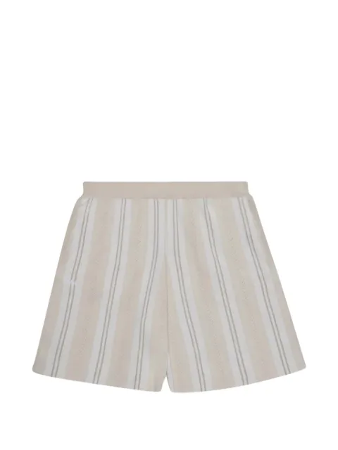 PATTA pointelle-knit striped shorts