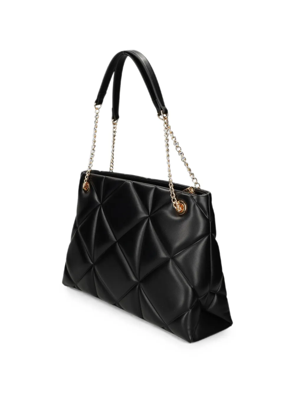 Love Moschino logo-plaque shoulder bag Zwart
