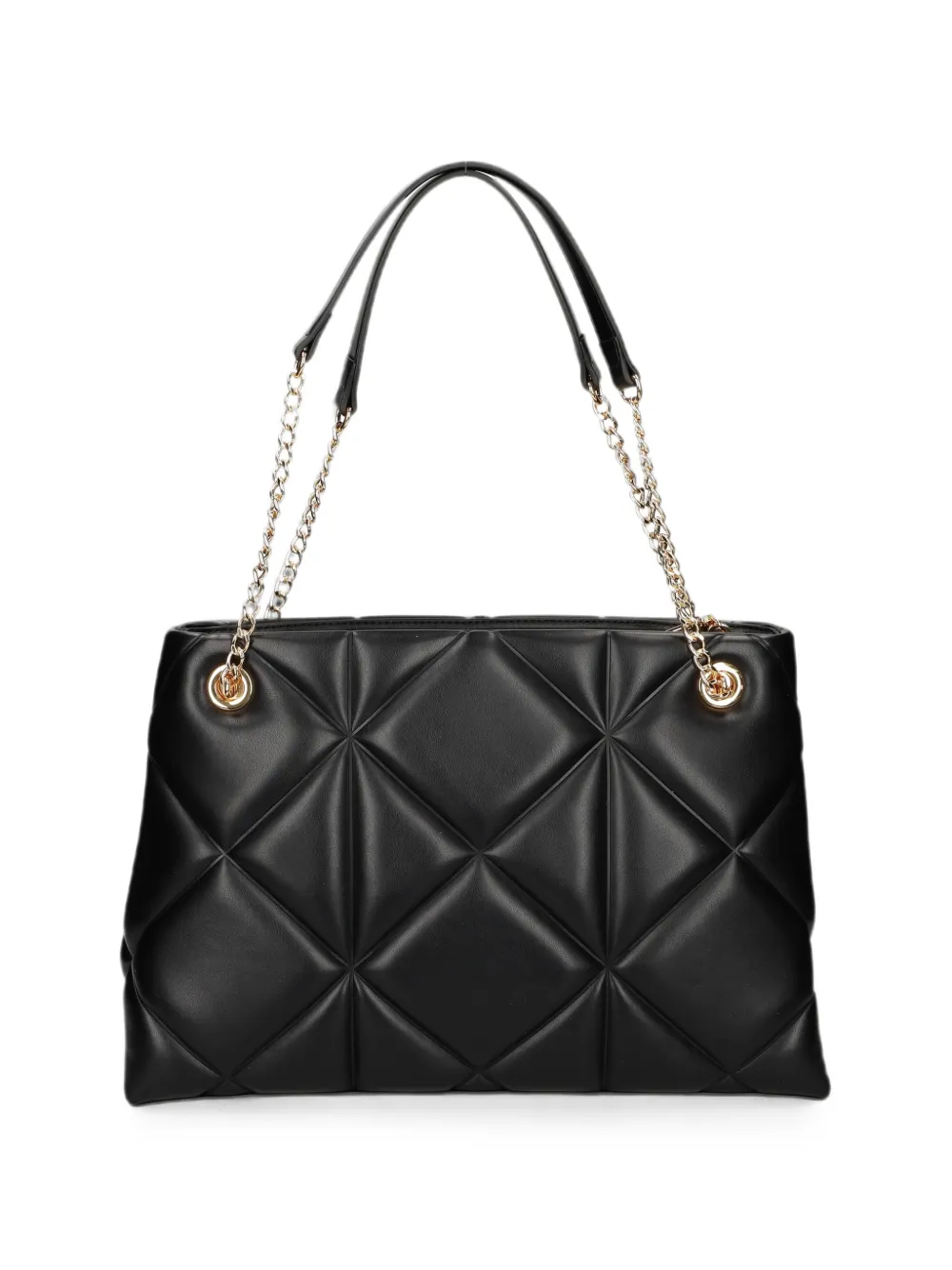 Love Moschino logo-plaque shoulder bag Zwart