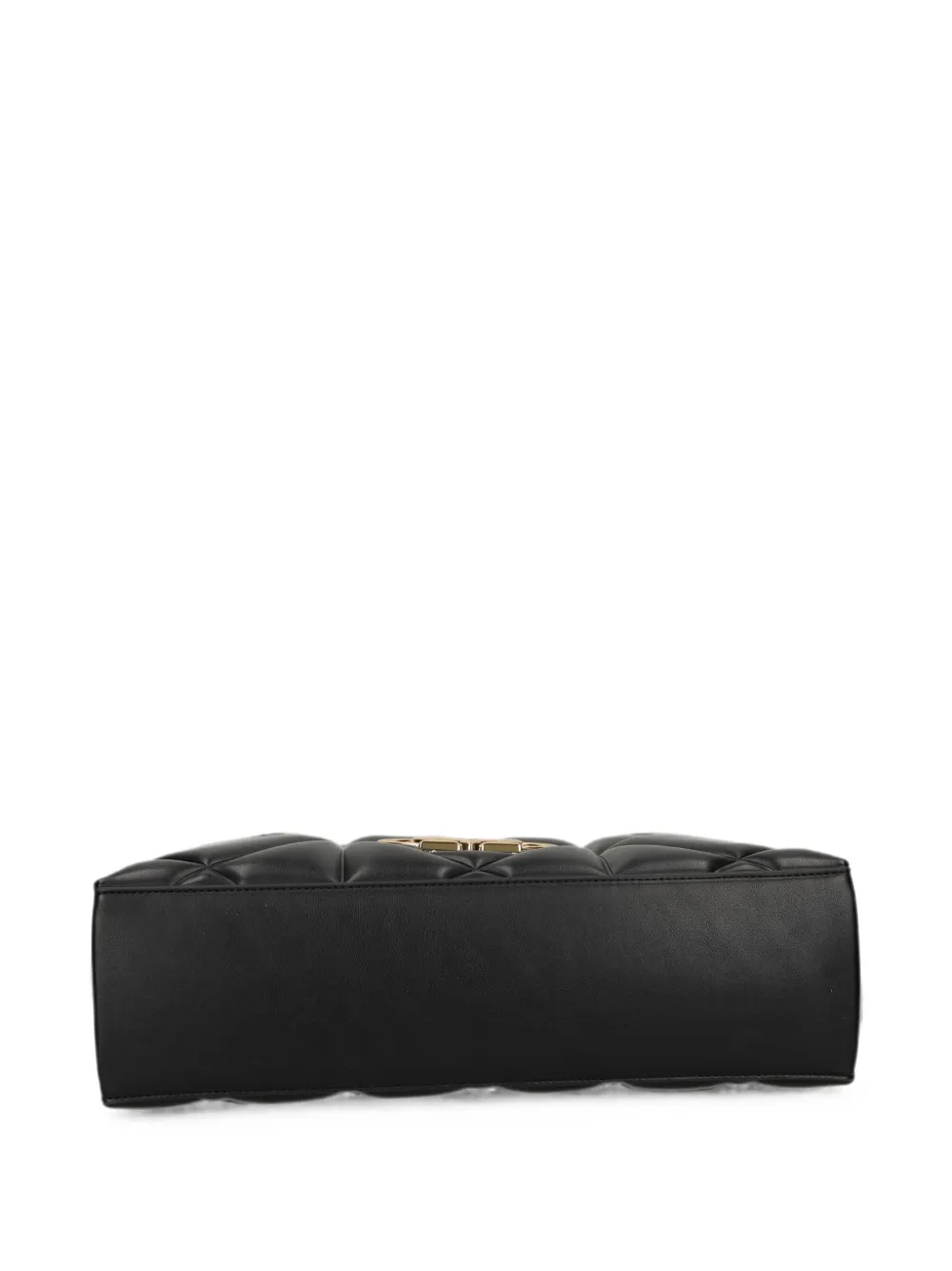 Love Moschino logo-plaque shoulder bag Zwart