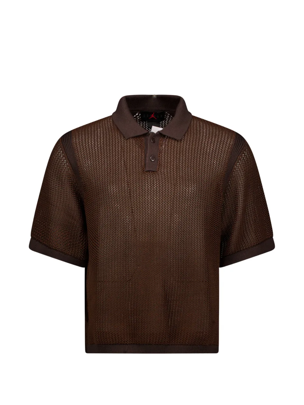 Jordan Jordan Flight open-knit polo shirt - Braun