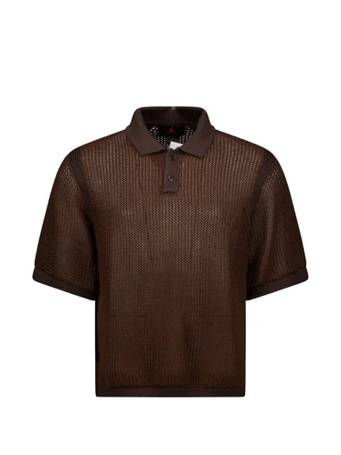 Jordan Jordan Flight open-knit polo shirt