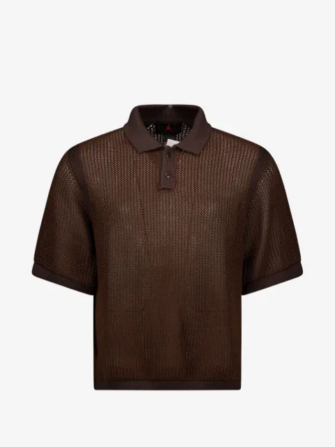 Jordan Jordan Flight open-knit polo shirt