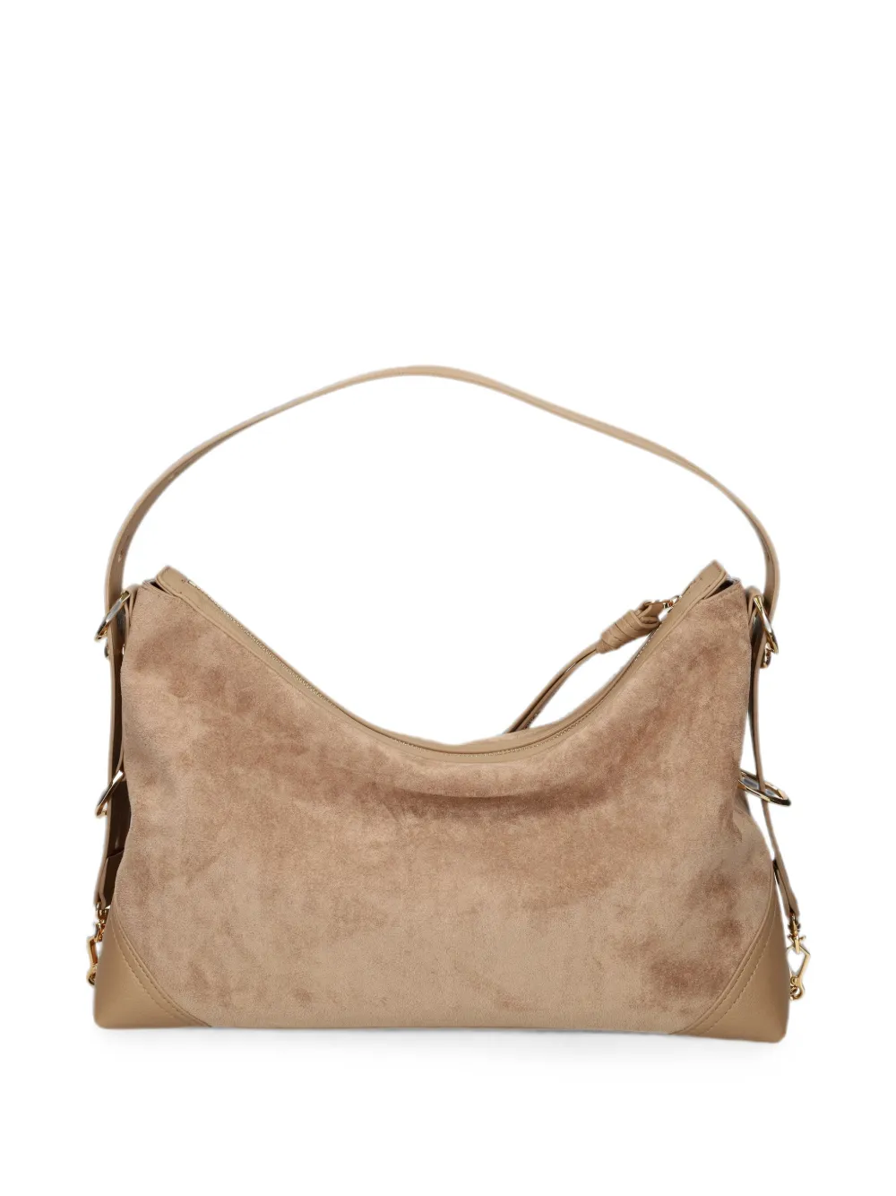 Love Moschino Schoudertas met logo-applicatie Beige