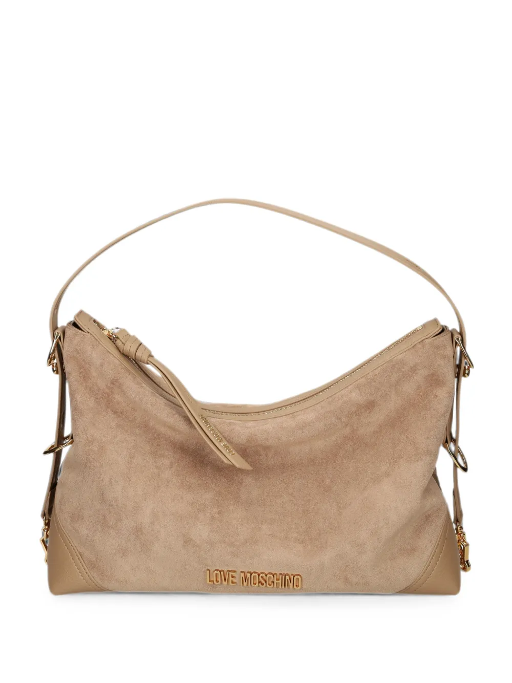 Love Moschino Borsa a spalla con logo - Toni neutri