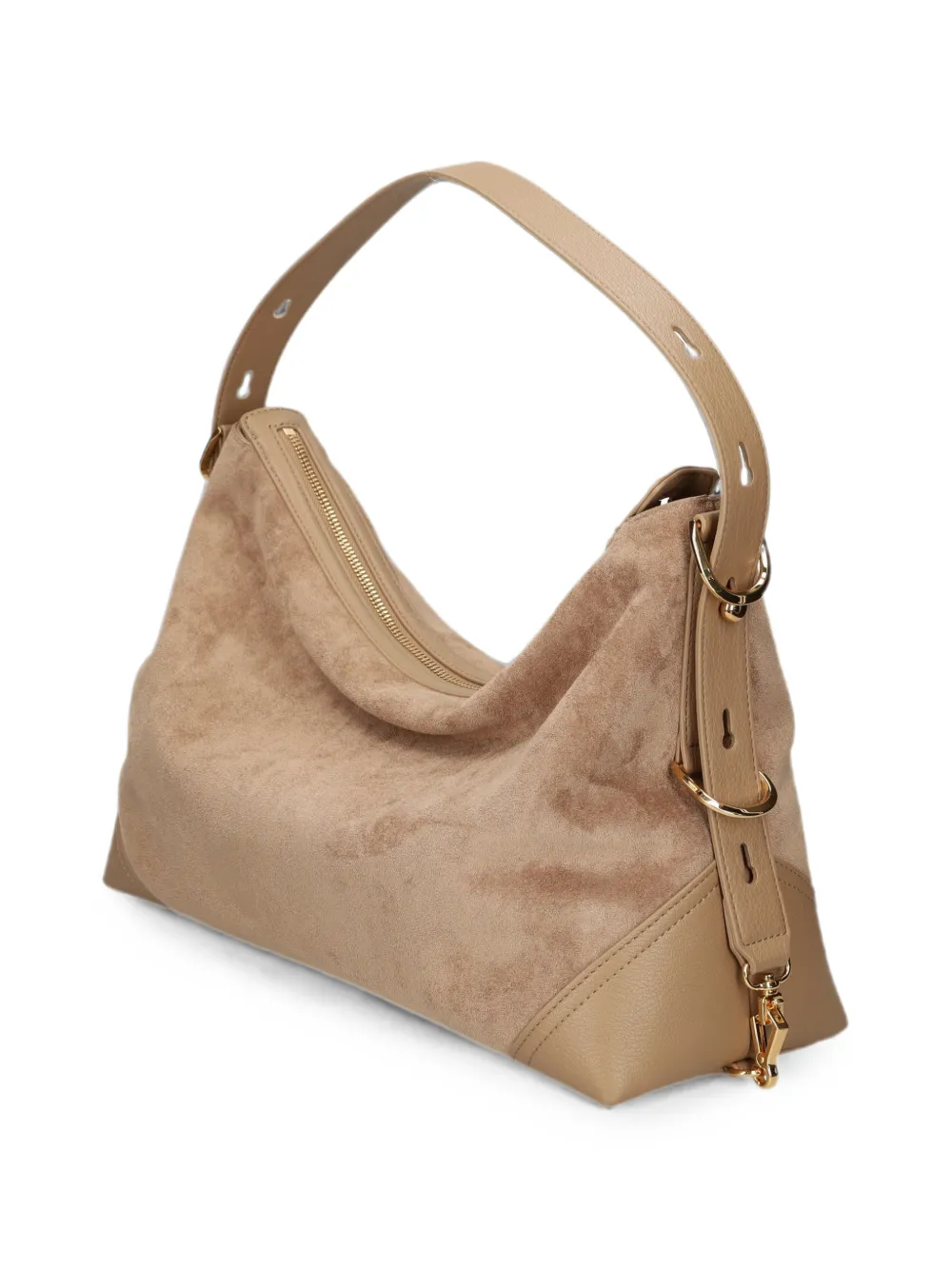 Love Moschino Schoudertas met logo-applicatie Beige