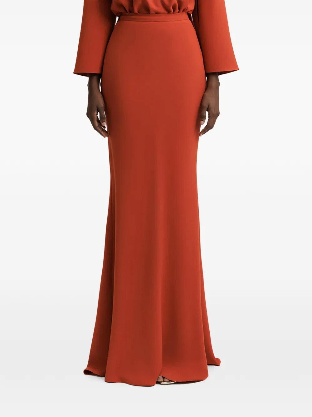 Gemy Maalouf High waist maxi-rok Oranje