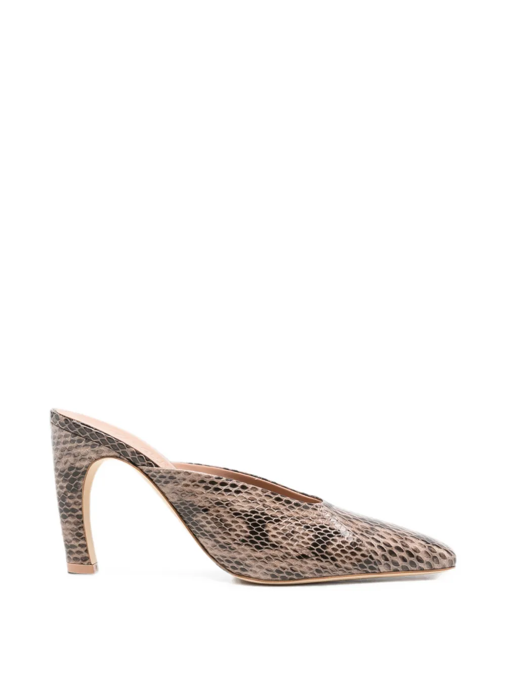 Malone Souliers Rowe snakeskin-effect mules Bruin
