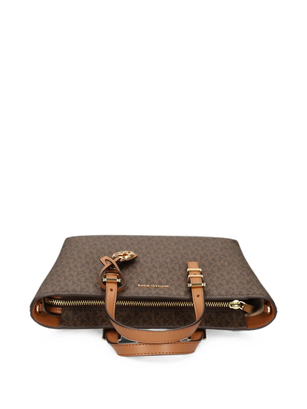 Michael Kors Kleine Quinn shopper met monogram-patroon Bruin