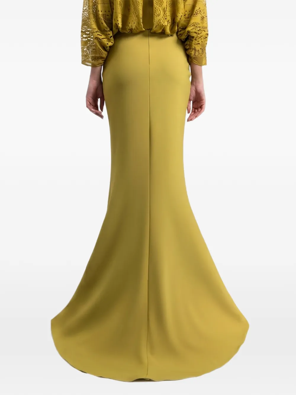 Gemy Maalouf High waist maxi-rok Geel