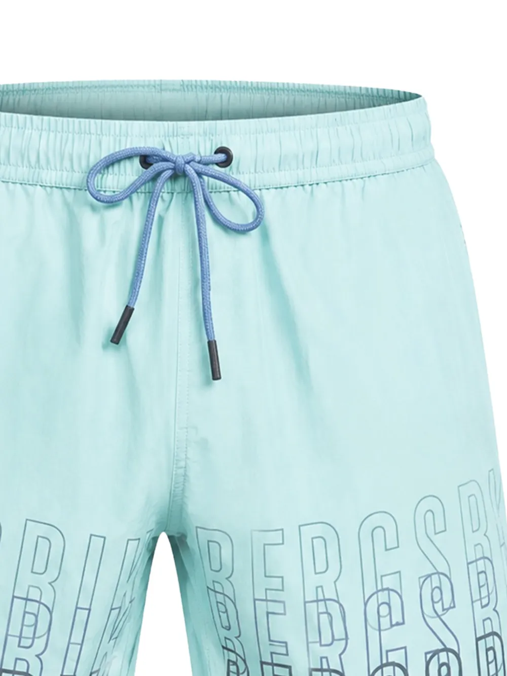 Bikkembergs Zwembroek met logoprint en trekkoord Blauw