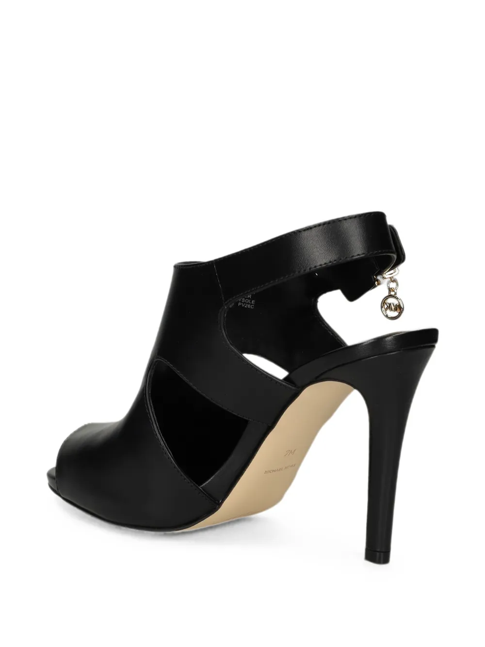 Michael Kors Harper logo-charm sandals Zwart