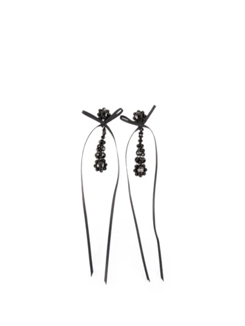 Simone Rocha Victorian Drip bow-detail earrings