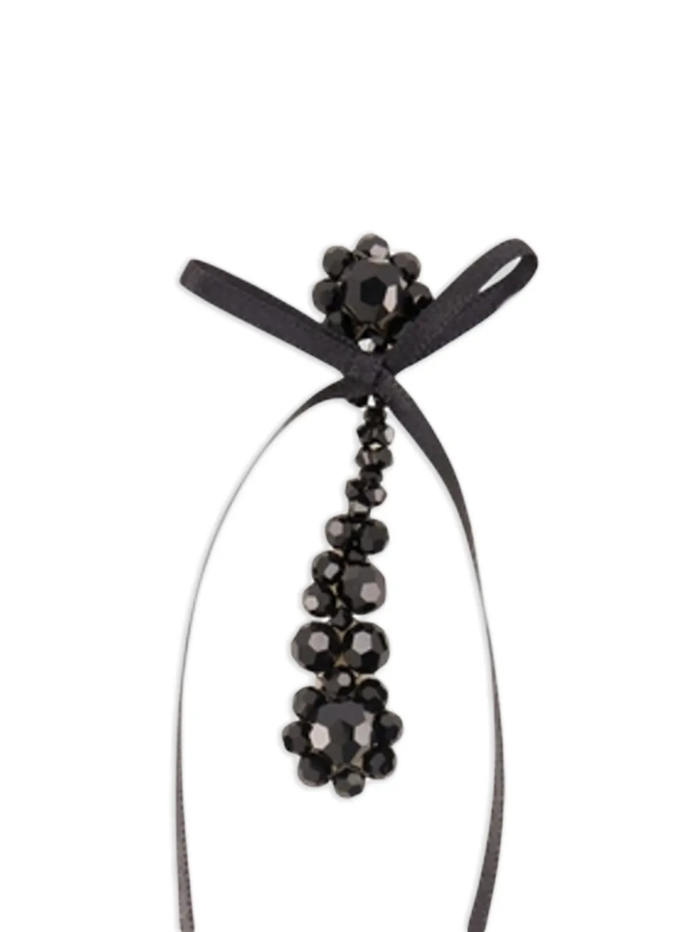Simone Rocha Victorian Drip Bow-detail Earrings in Black, view 2