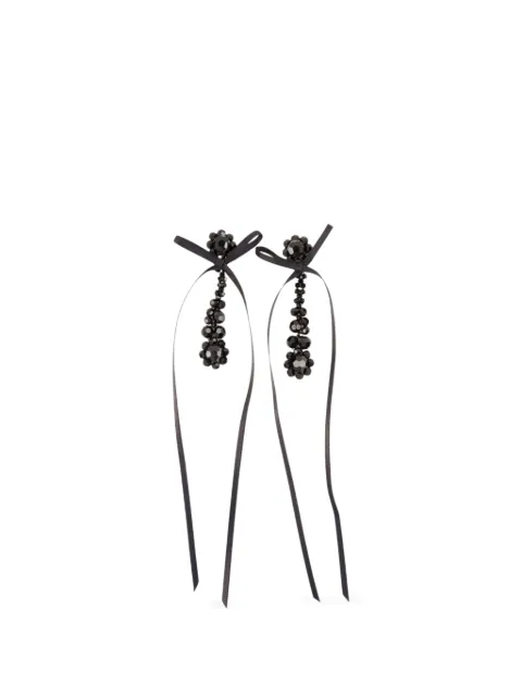 Simone Rocha Victorian Drip bow-detail earrings