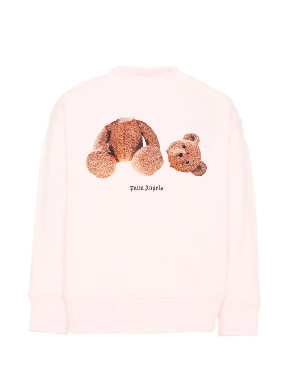 Palm Angels Kids bear-print sweatshirt - Rosa