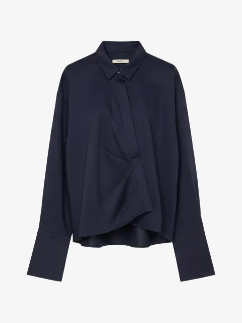 Odeeh pleated long-sleeve shirt