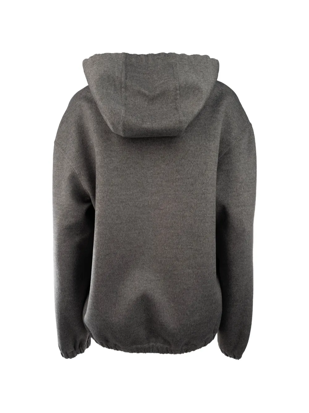 Miu Double kasjmier en wollen jack met capuchon Grijs