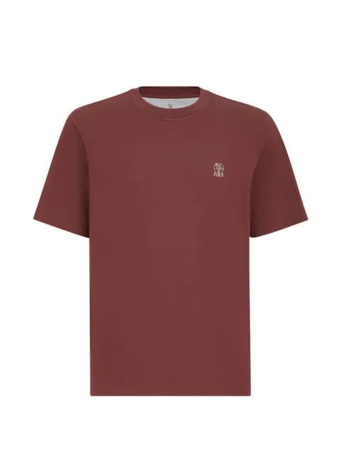 Brunello Cucinelli cotton jersey crew neck T-shirt with logo