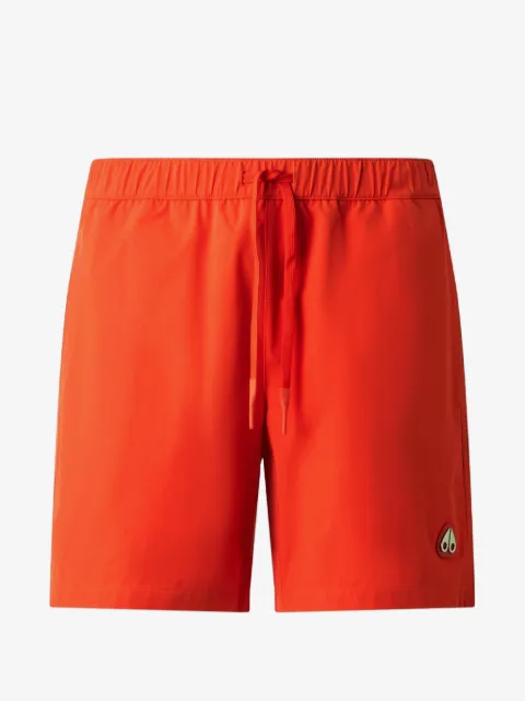 Moose Knuckles logo-patch drawstring swim shorts