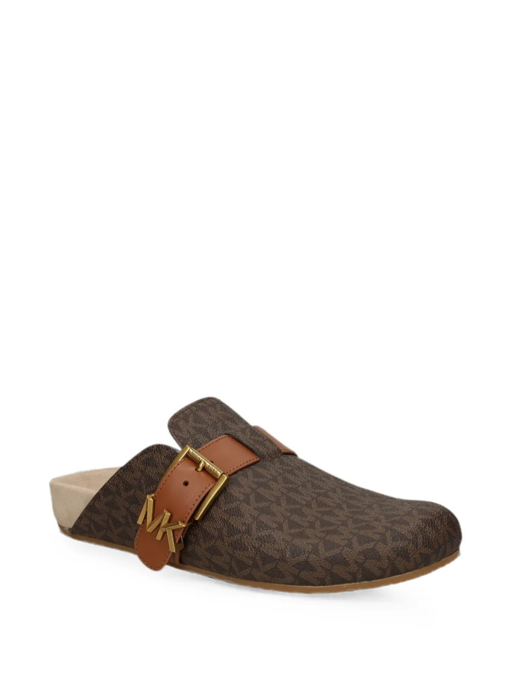 Michael Kors monogram-pattern buckle-fastening mules Bruin