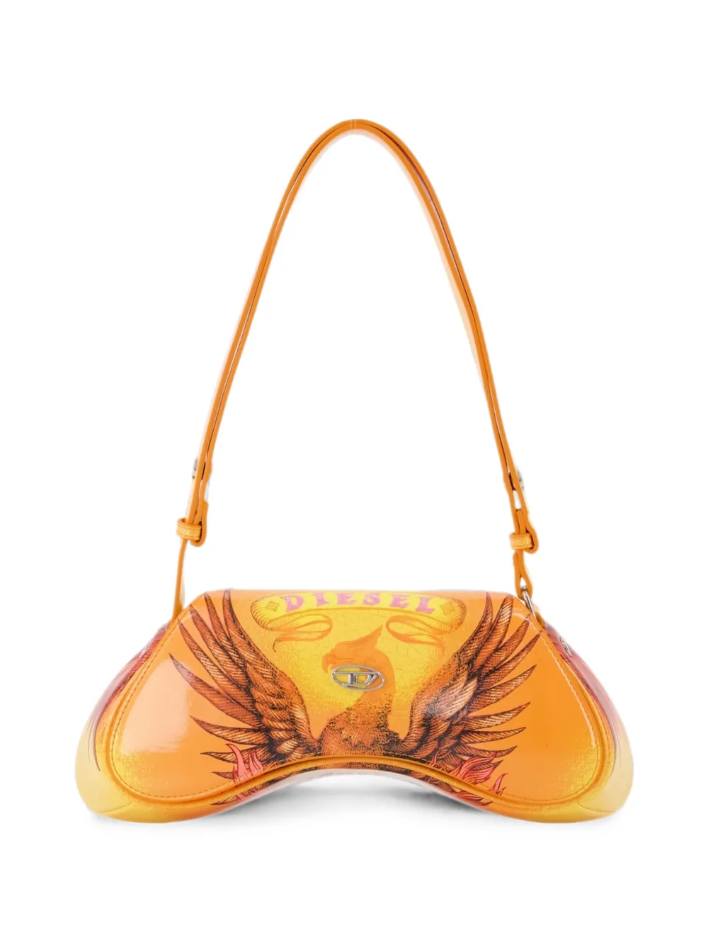 Diesel Play graphic-print shoulder bag - Orange