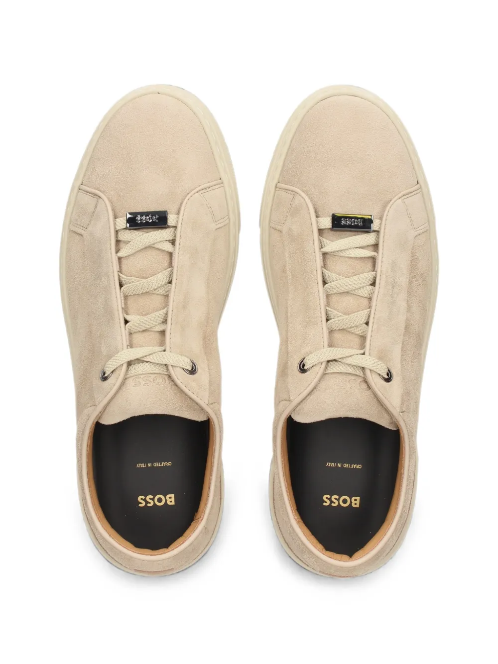 BOSS Gary suede sneakers Beige