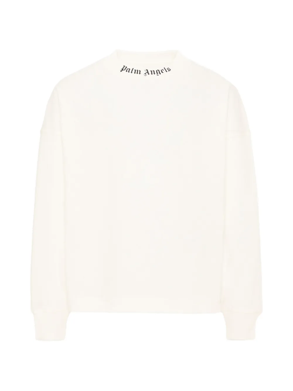 Palm Angels Kids logo-print long-sleeve T-shirt - Bianco