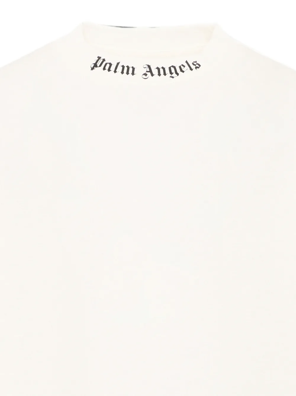 Palm Angels Kids T-shirt met lange mouwen en logo-print Wit