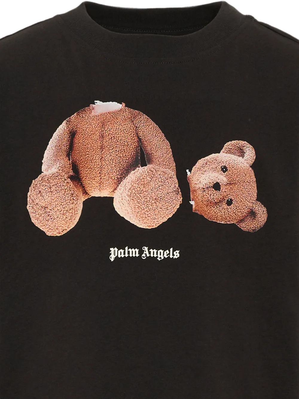 Palm Angels Kids T-shirt met Bear-print Zwart
