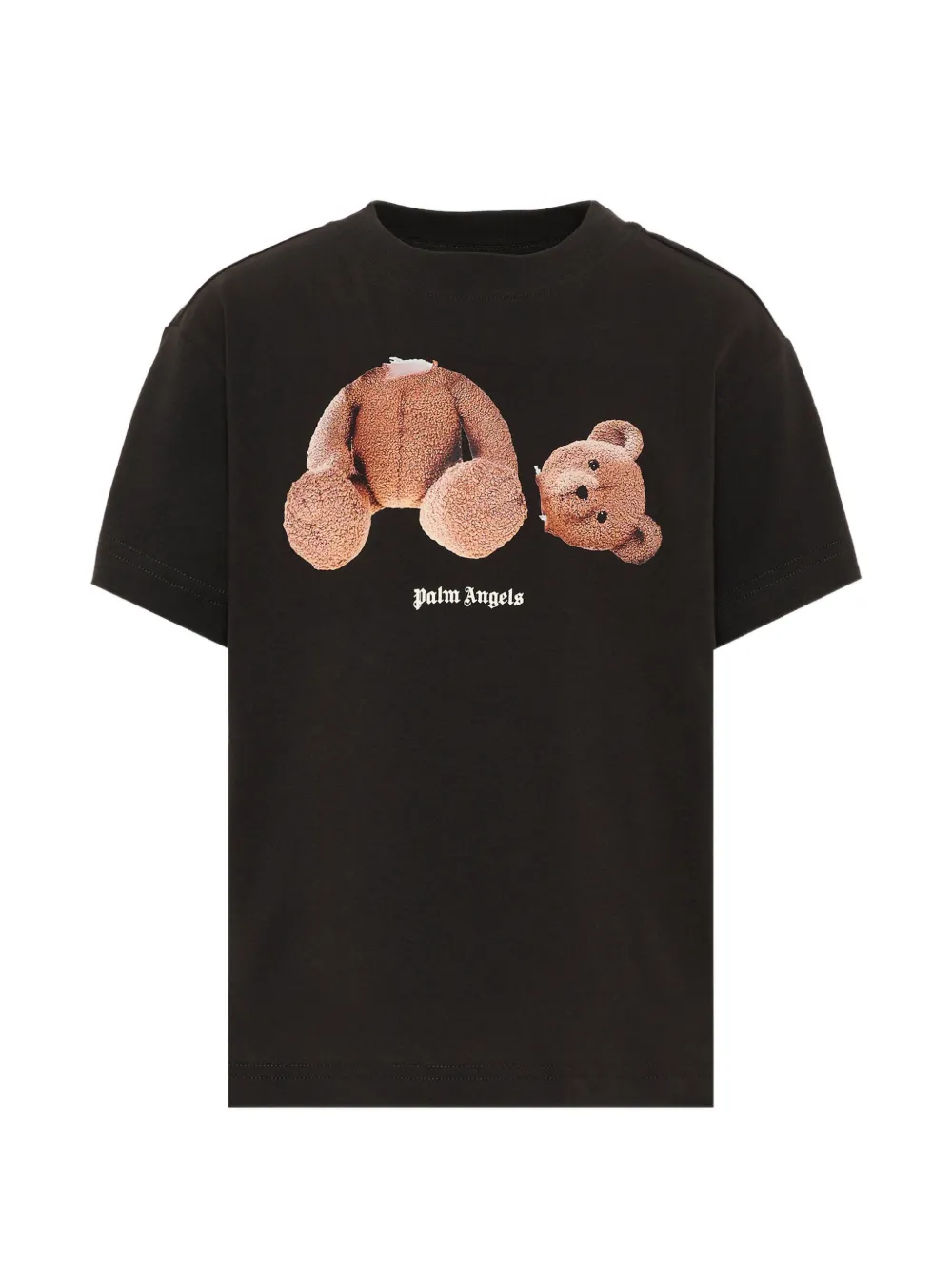 Palm Angels Kids Bear-print T-shirt - Nero