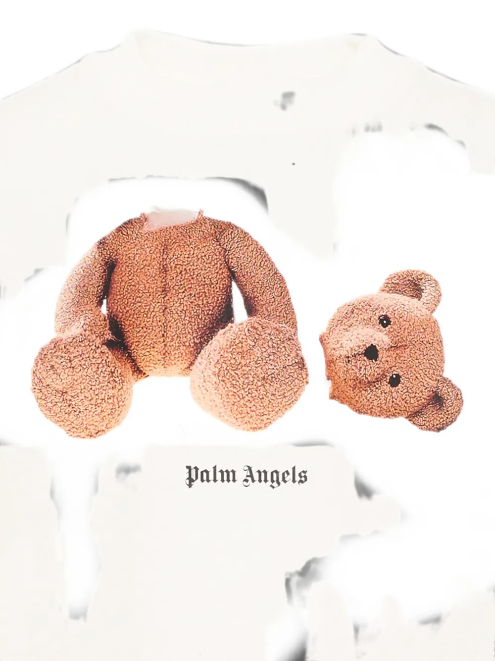 Palm Angels Kids T-shirt met logoprint Wit