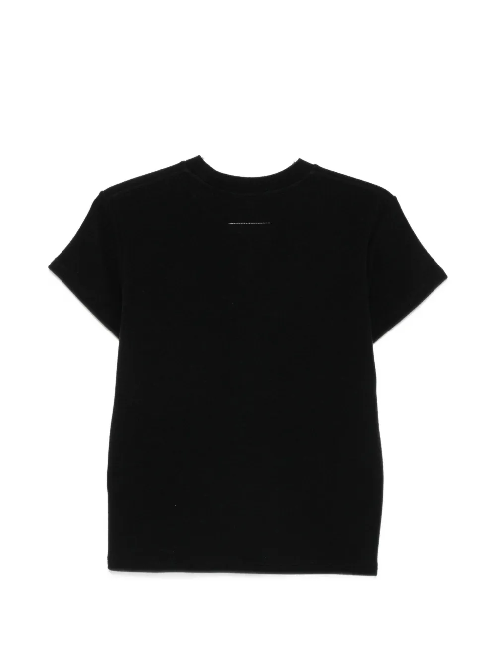 MM6 Maison Margiela T-shirt met logoprint met ronde hals Zwart