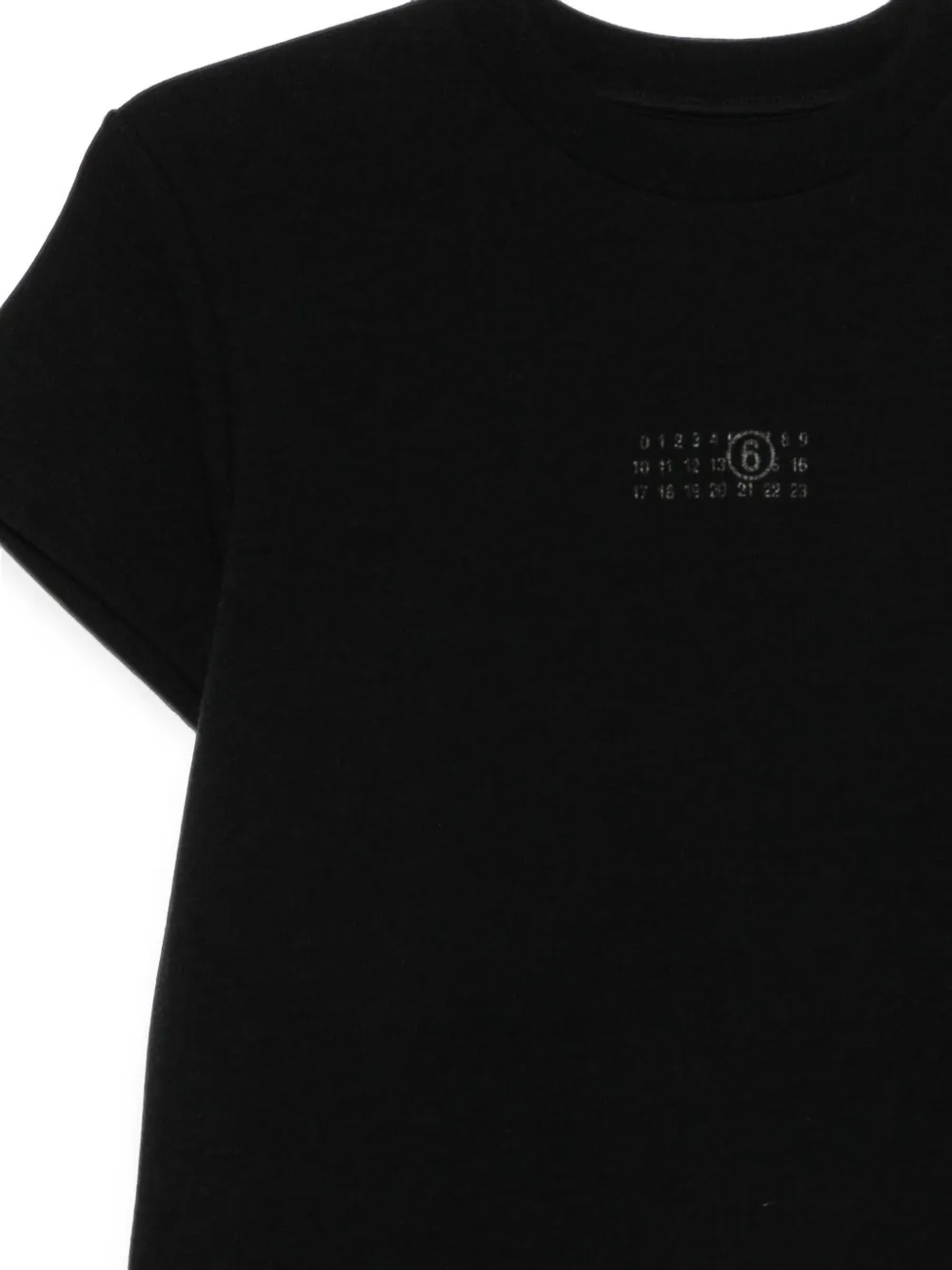 MM6 Maison Margiela T-shirt met logoprint met ronde hals Zwart