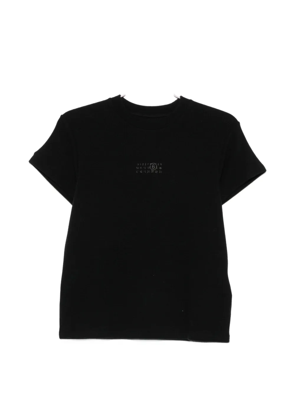 MM6 Maison Margiela logo-print crew-neck T-shirt - Schwarz