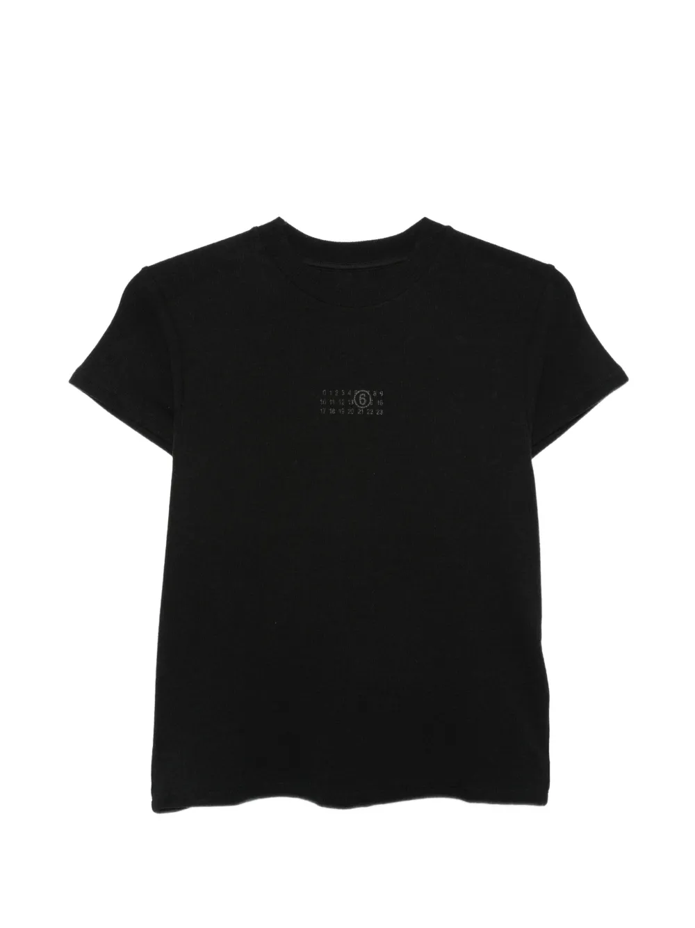 MM6 Maison Margiela t-shirt à logo imprimé - Noir