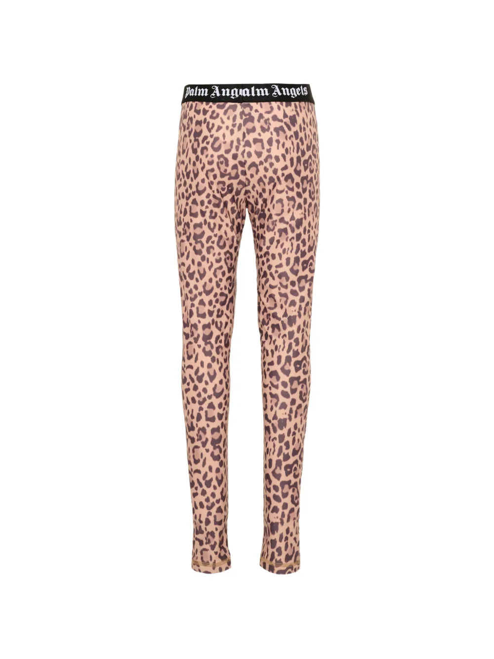 Palm Angels Kids Legging met luipaardprint Beige