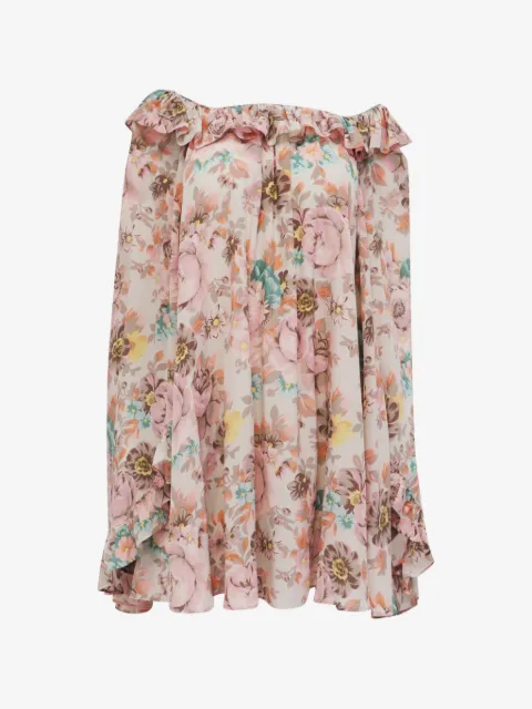 Chloé Vintage ruffled floral-print dress