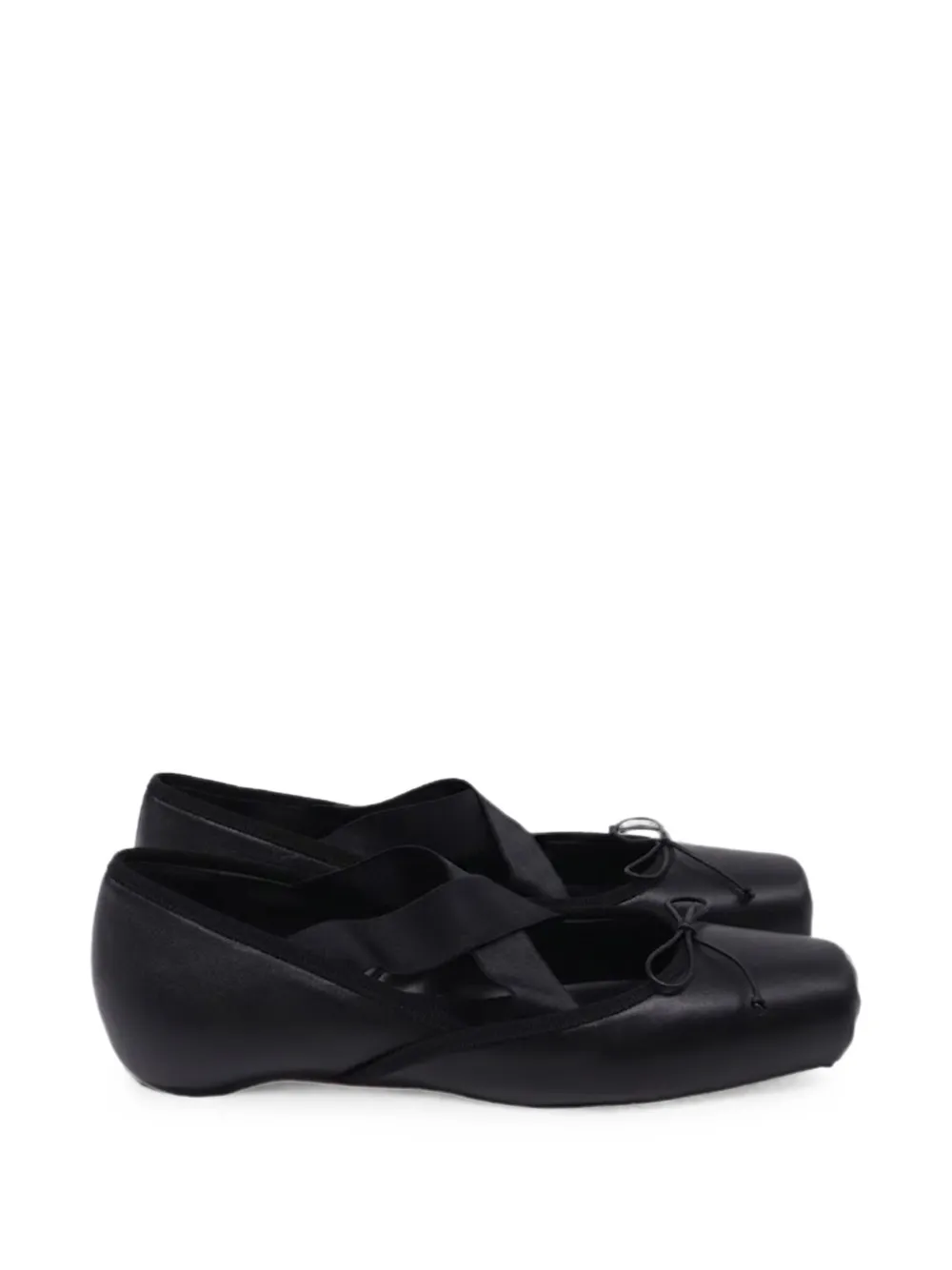 Christian Louboutin Pre-Owned Cassiasticina Ballerinas mit Schleife - Schwarz