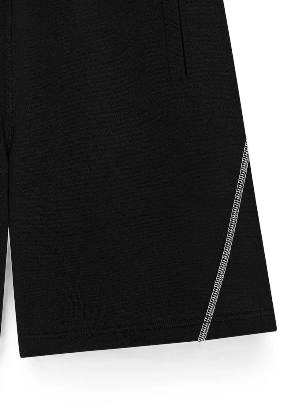 Givenchy Couture Seam fleece bermuda shorts Zwart