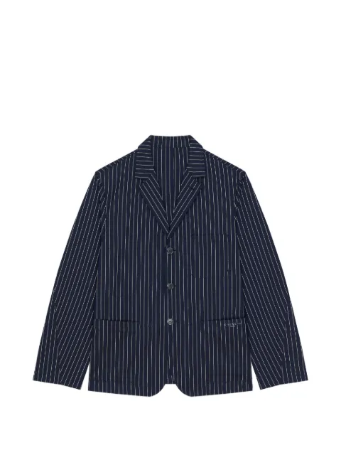 Givenchy single-breasted deconstructed striped jacket in cotton