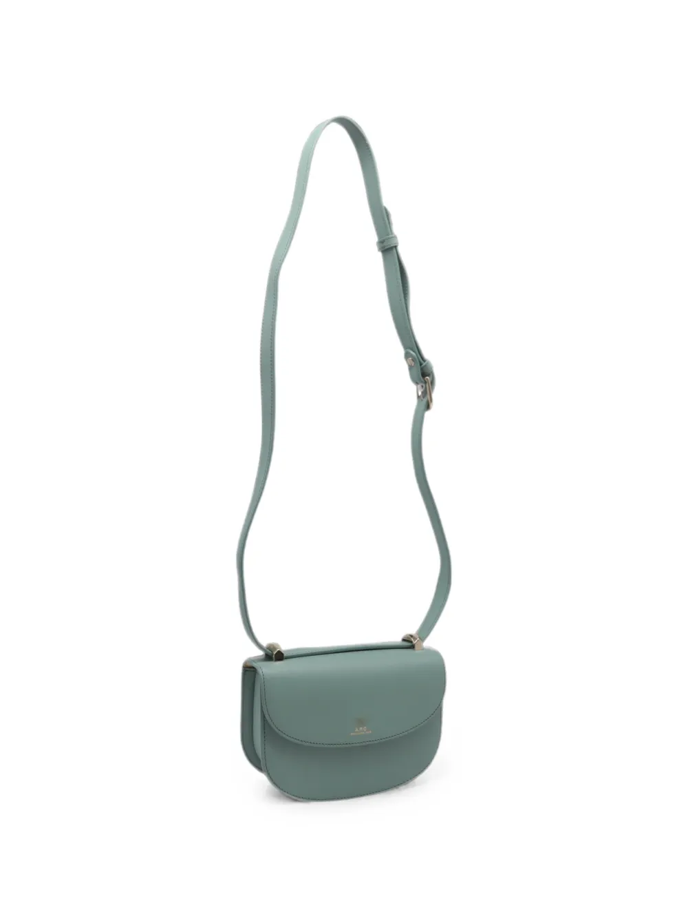 Pre-owned A.p.c. Mini Geneve Cross Body Bag In Green