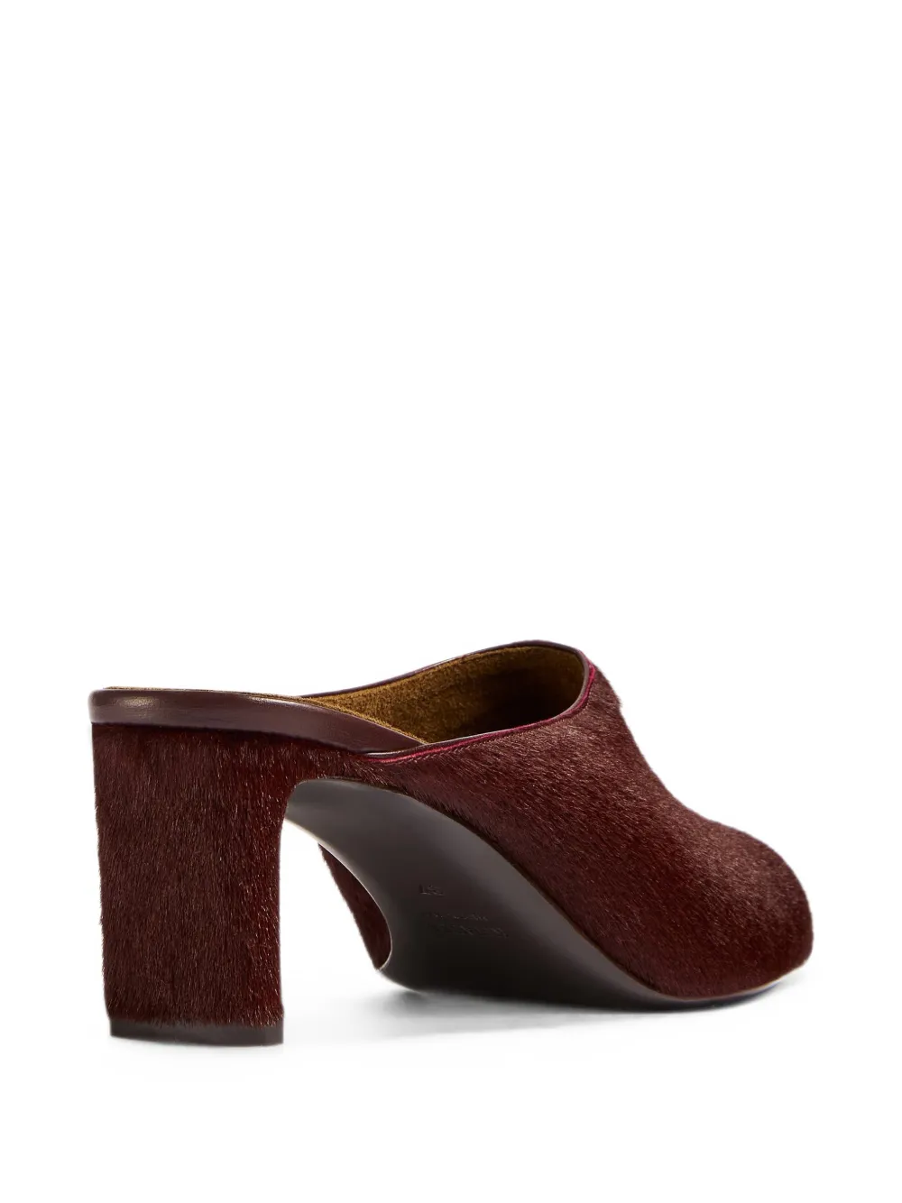 KHAITE Colt calf-hair mules Rood