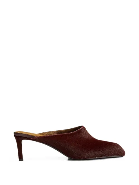 KHAITE Colt calf-hair mules