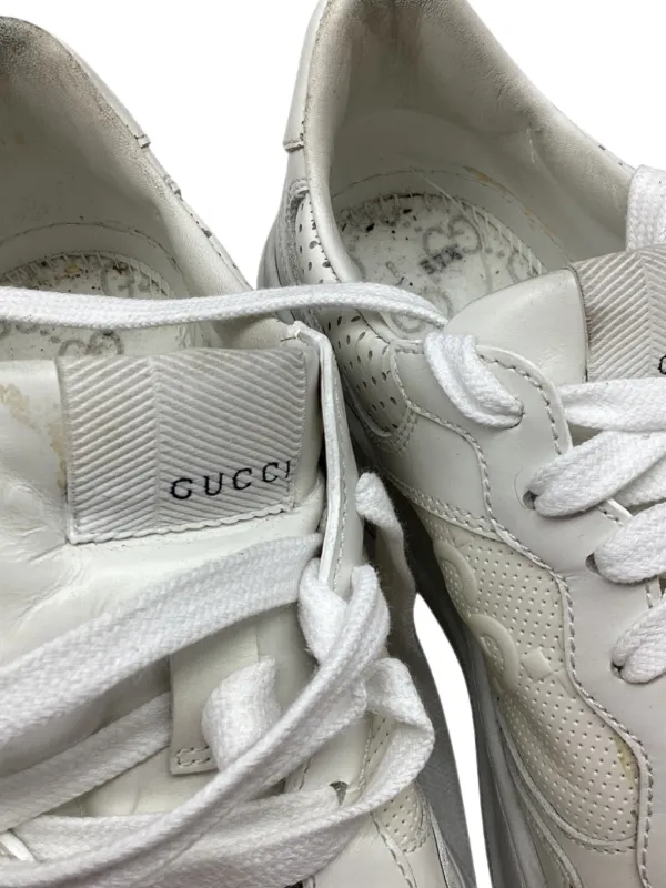 Gucci Pre-Owned GG Embossed Sneakers | White | FARFETCH