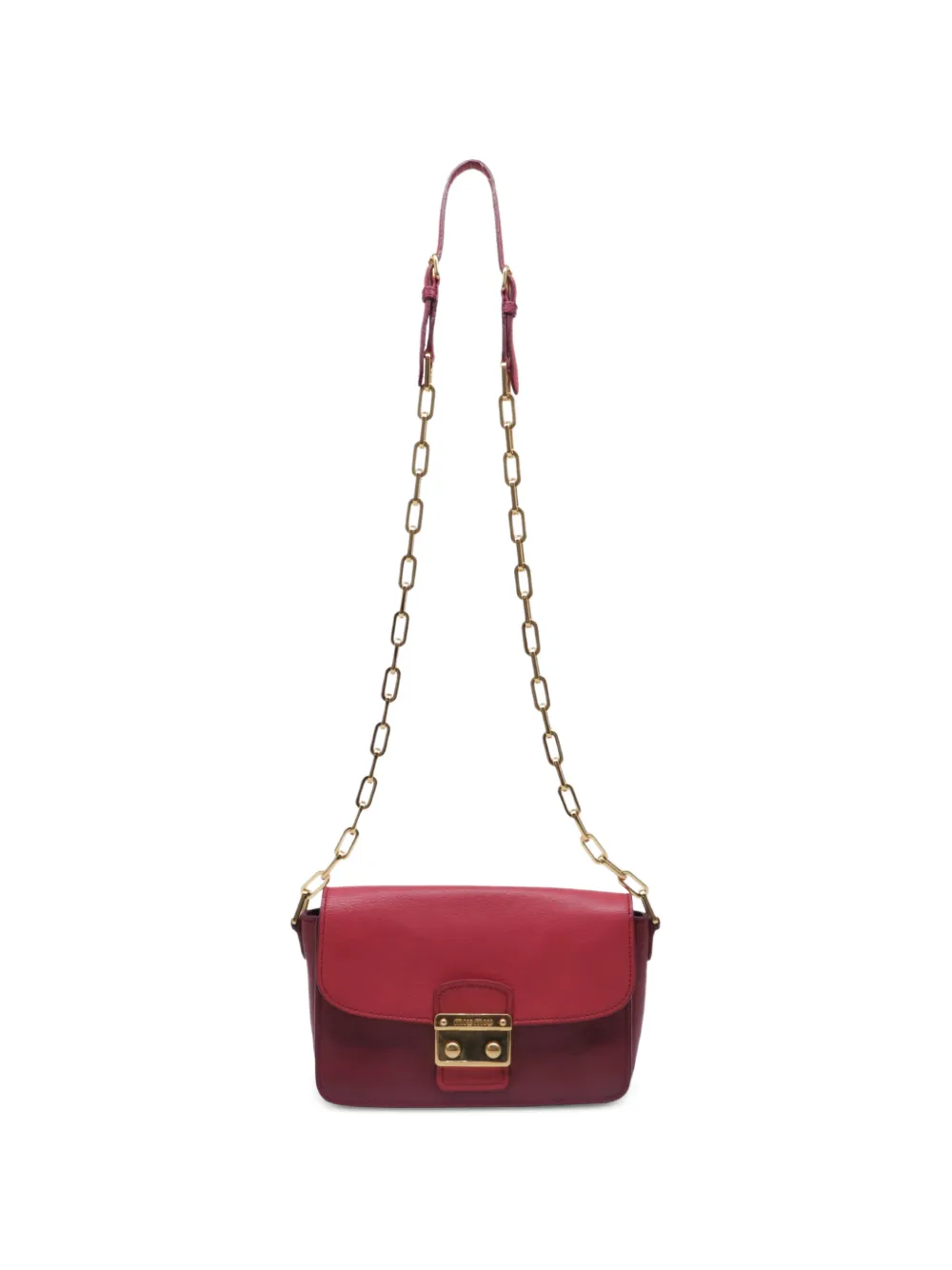 Miu Miu Pre-Owned chain crossbody bag - Red