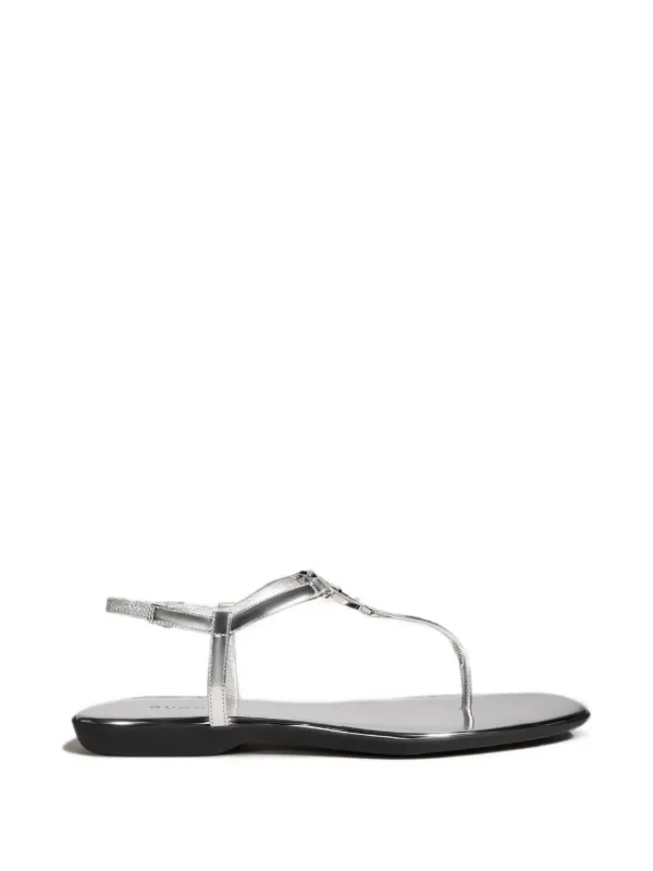 GUCCI グッチ インターロッキングG ミュール サンダル　23.5センチ Gucci インターロッキングG サンダル | シルバートーン | FARFETCH JP