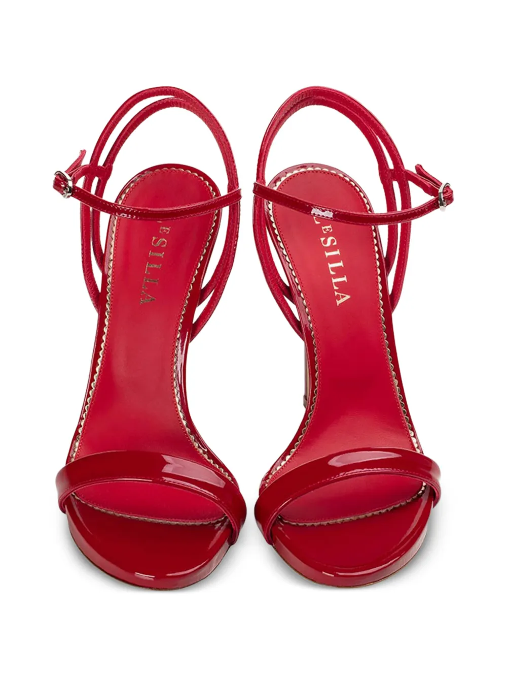 Le Silla Gwen leren sandalen Rood