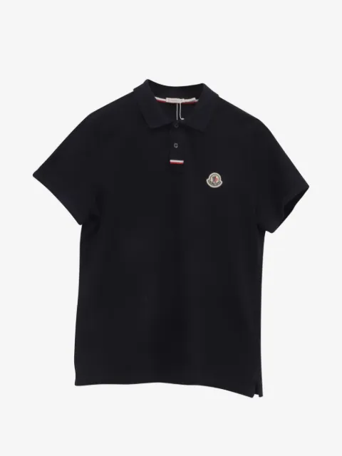 Moncler Vintage 2020s Logo Patch piqué polo shirt