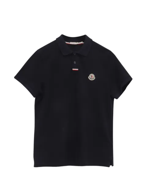 Moncler Vintage logo-patch polo shirt